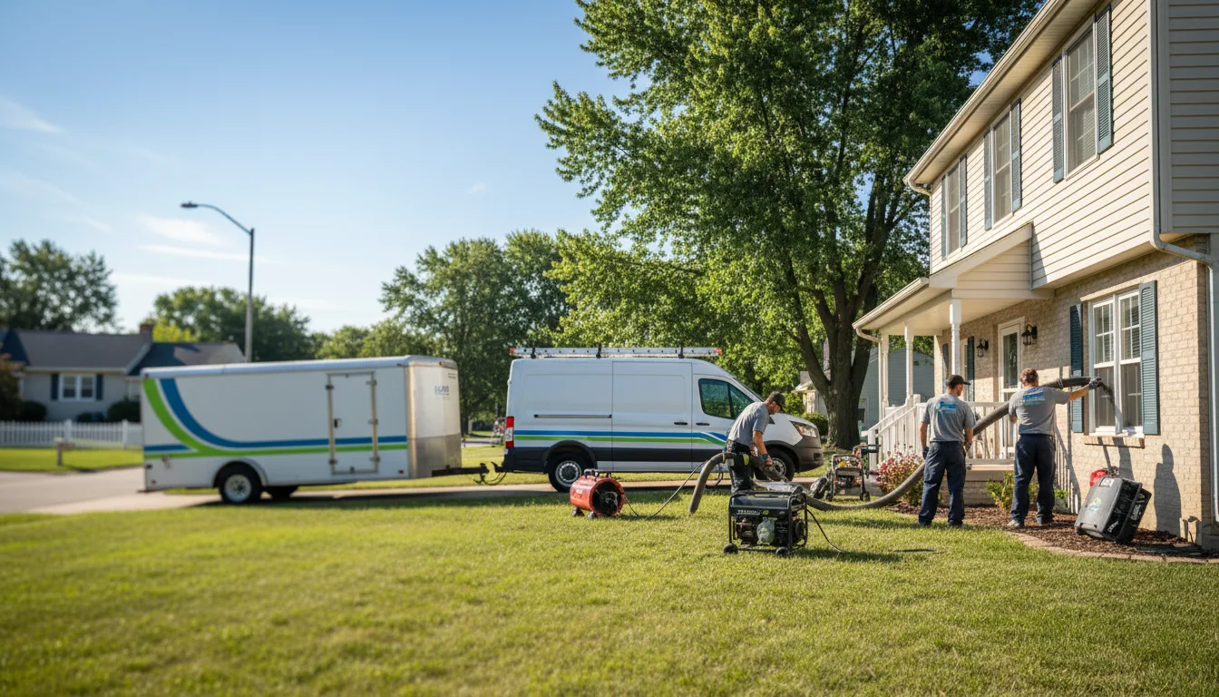 Flooded Basement Restoration And Cleanup With Repair in Taylor, MI near me